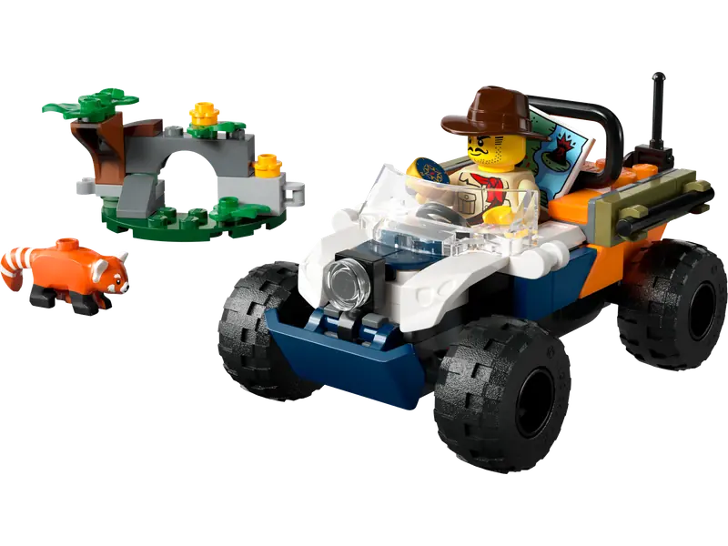 LEGO 60424 Quad badacza dżungli z pandą czerwoną