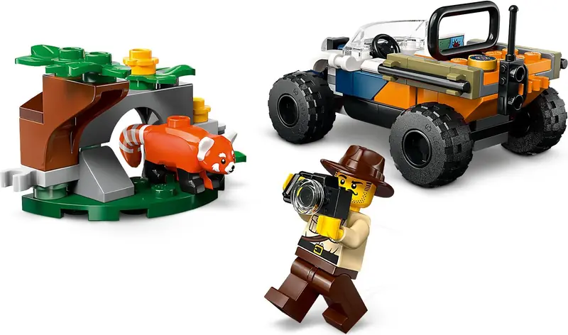 LEGO 60424 Quad badacza dżungli z pandą czerwoną zdjęcie 2