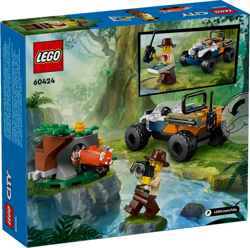 LEGO 60424 Quad badacza dżungli z pandą czerwoną zdjęcie 5