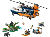 LEGO 60437 Helikopter badaczy dżungli w bazie