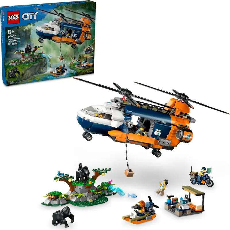 LEGO 60437 Helikopter badaczy dżungli w bazie zdjęcie 8