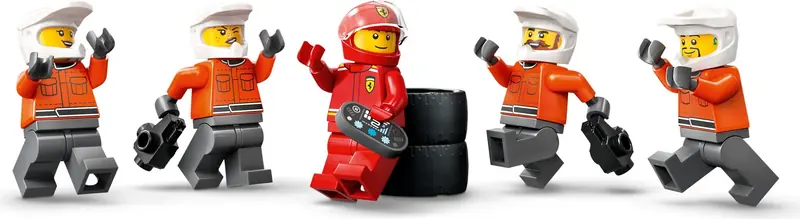 LEGO 60443 F1 Pit stop i mechanicy z bolidem Ferrari zdjęcie 4