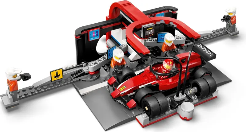 LEGO 60443 F1 Pit stop i mechanicy z bolidem Ferrari zdjęcie 6
