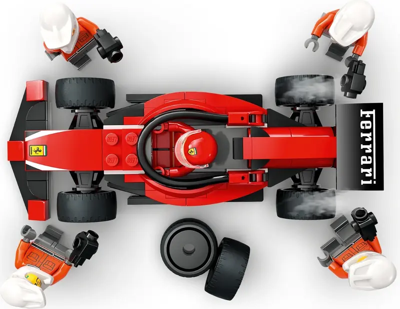 LEGO 60443 F1 Pit stop i mechanicy z bolidem Ferrari zdjęcie 7