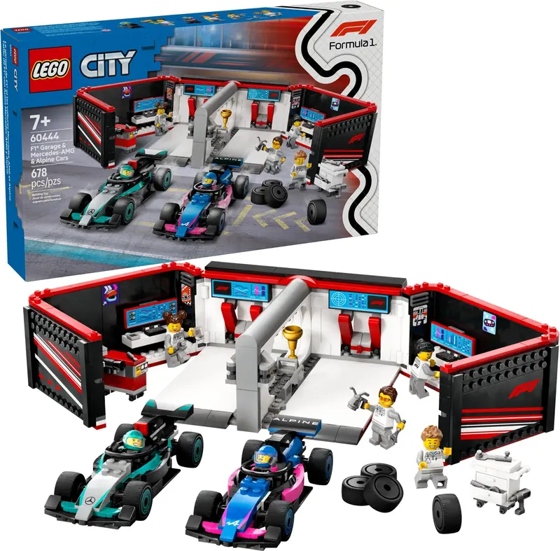LEGO 60444 F1 Garaż i bolidy Mercedes-AMG i Alpine zdjęcie 3