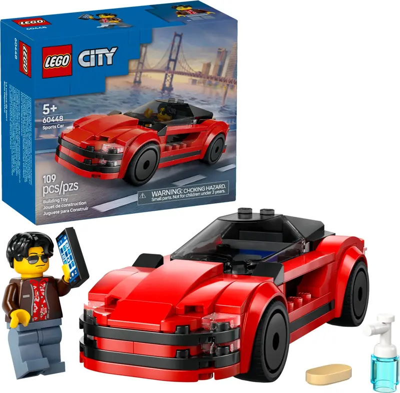 LEGO 60448 Czerwony samochód sportowy zdjęcie 3