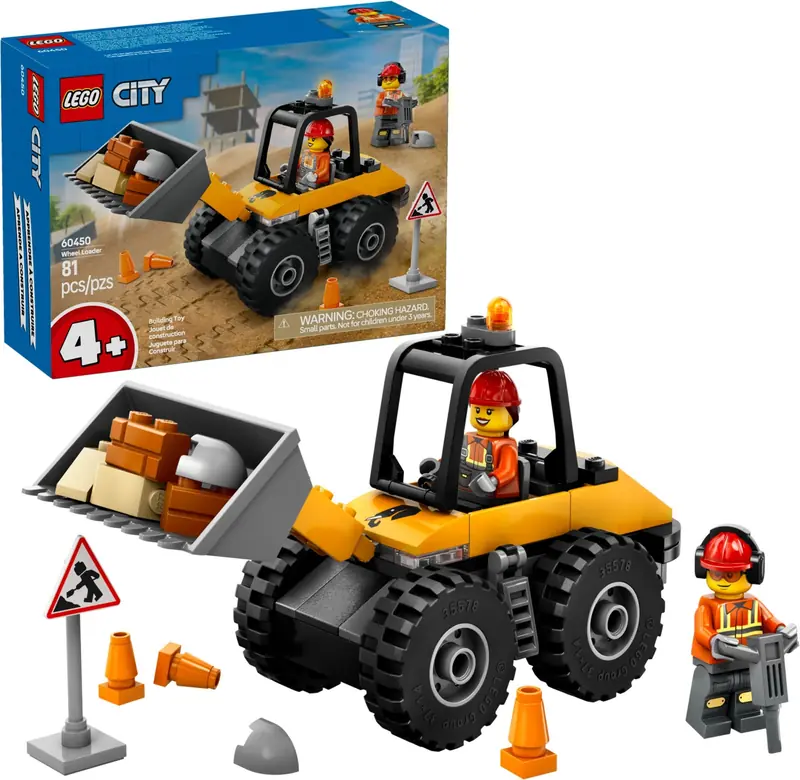 LEGO 60450 Żółta ładowarka kołowa zdjęcie 3