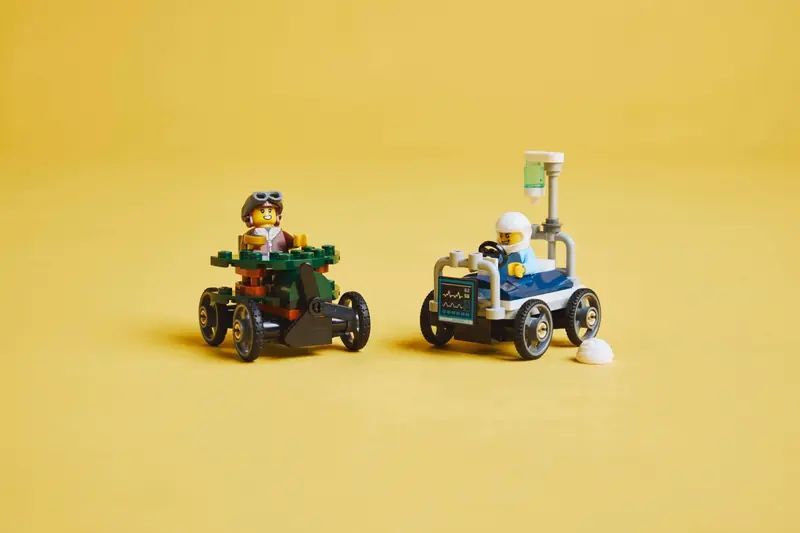 LEGO 60459 Zestaw wyścigówek: samolot kontra łóżko szpitalne zdjęcie 6