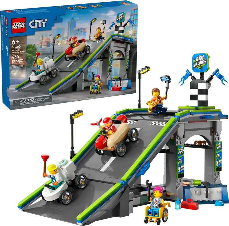 LEGO 60460 Bez granic: tor z rampami dla wyścigówek zdjęcie 6