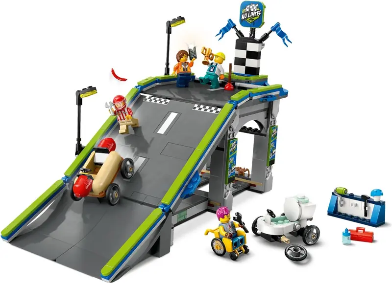 LEGO 60460 Bez granic: tor z rampami dla wyścigówek zdjęcie 3