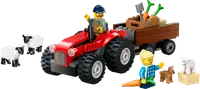 LEGO 60461 Czerwony traktor z przyczepą i owcą