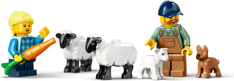LEGO 60461 Czerwony traktor z przyczepą i owcą zdjęcie 3