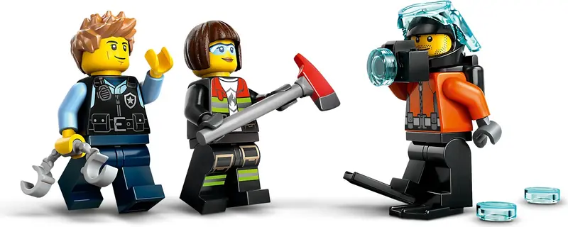 LEGO 60462 Zestaw z helikopterem, wozem strażackim i łodzią podwodną zdjęcie 7