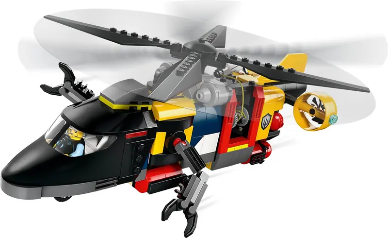 LEGO 60462 Zestaw z helikopterem, wozem strażackim i łodzią podwodną zdjęcie 5