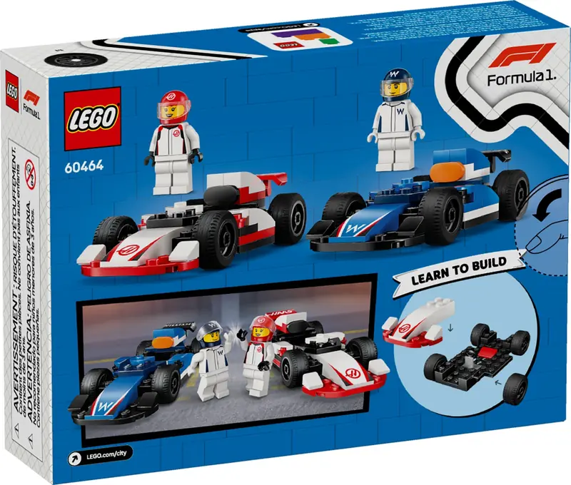 LEGO 60464 F1 Bolidy Williams Racing i Haas F1 zdjęcie 2