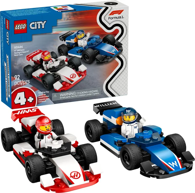 LEGO 60464 F1 Bolidy Williams Racing i Haas F1 zdjęcie 3