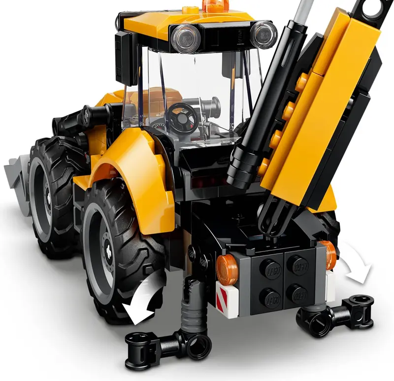 LEGO 60480 Żółta koparko-ładowarka zdjęcie 7