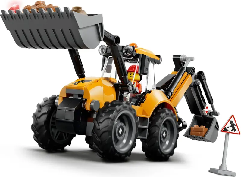 LEGO 60480 Żółta koparko-ładowarka zdjęcie 8