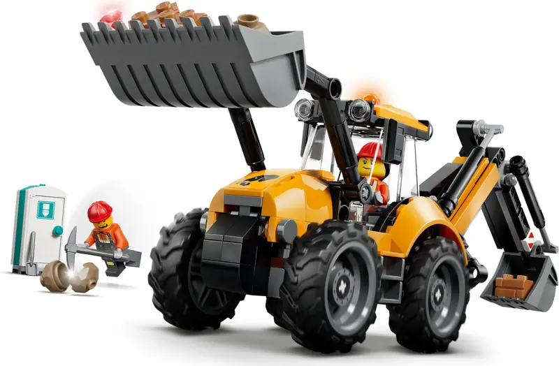 LEGO 60480 Żółta koparko-ładowarka zdjęcie 5