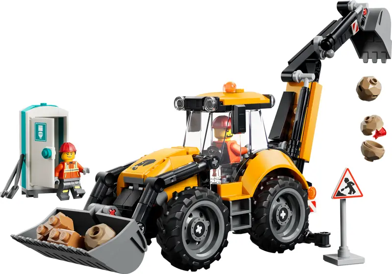 LEGO 60480 Żółta koparko-ładowarka