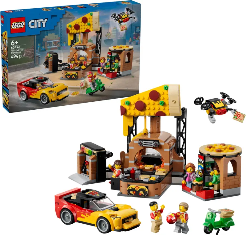 LEGO 60496 Dostawa pizzy z pojazdami zdjęcie 3