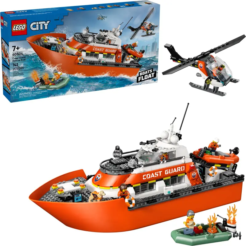 LEGO 60504 Łódź ratunkowa i helikopter straży przybrzeżnej zdjęcie 2