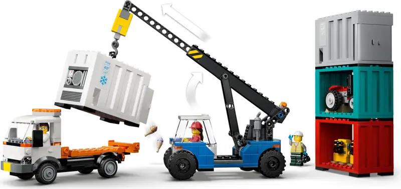 LEGO 60509 Portowy pociąg towarowy, dźwig i ciężarówka zdjęcie 6