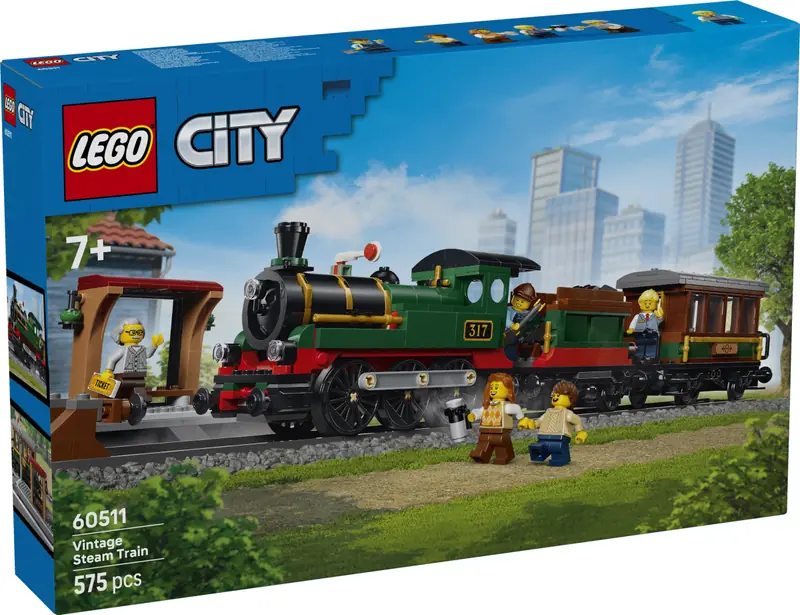 LEGO 60511 Retro pociąg z lokomotywą parową zdjęcie 2