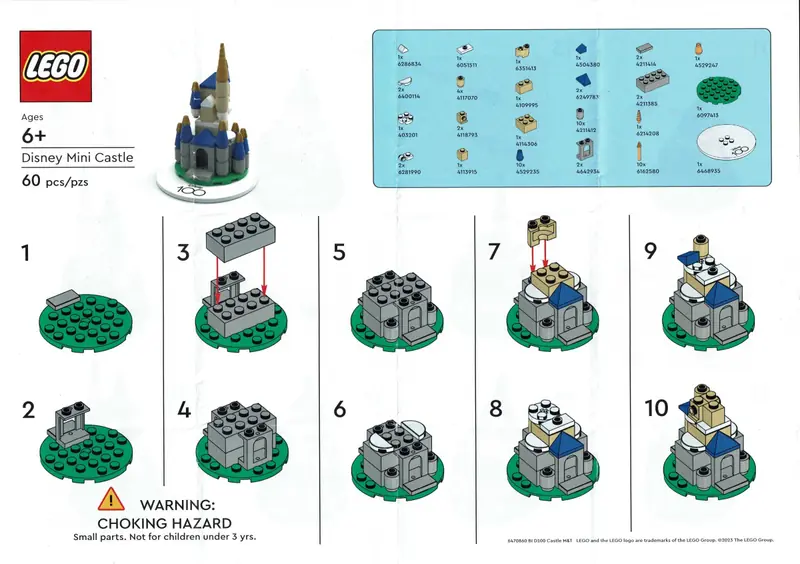 LEGO 6470860 Mini Zamek Disneya zdjęcie 2