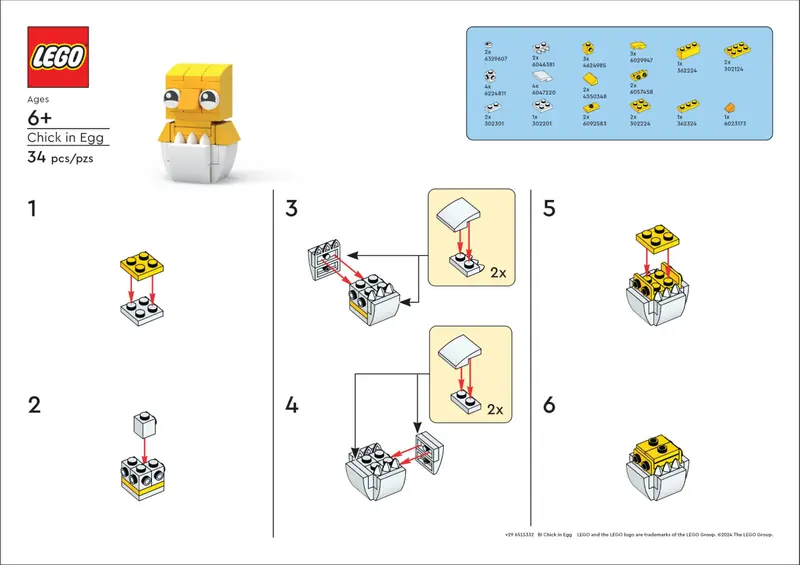 LEGO 6515332 Pisklę zdjęcie 2