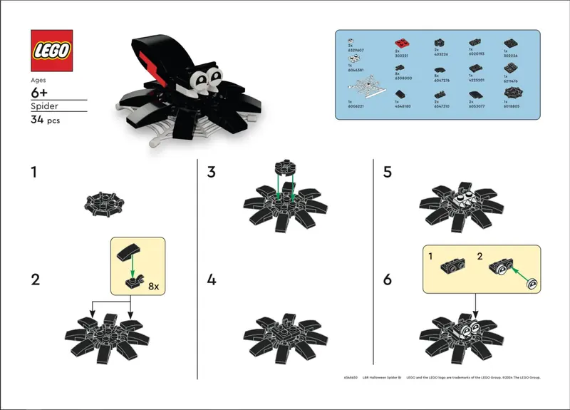 LEGO 6548650 Pająk na Halloween zdjęcie 2