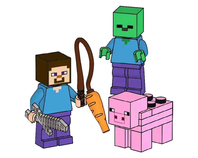 LEGO 662101 Steve, Zombie and Pig