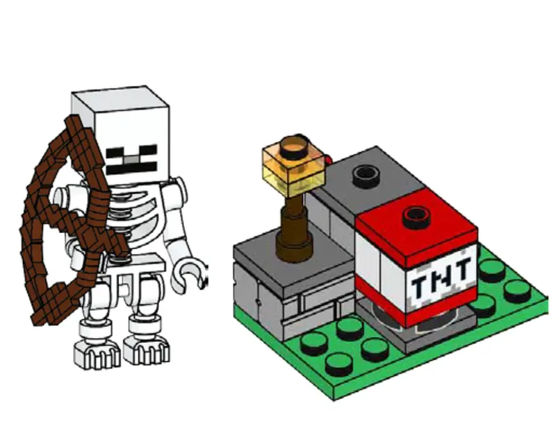 LEGO 662102 Wyrzutnia TNT i Szkielet
