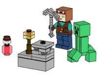 LEGO 662204 Miner with Creeper and Ores