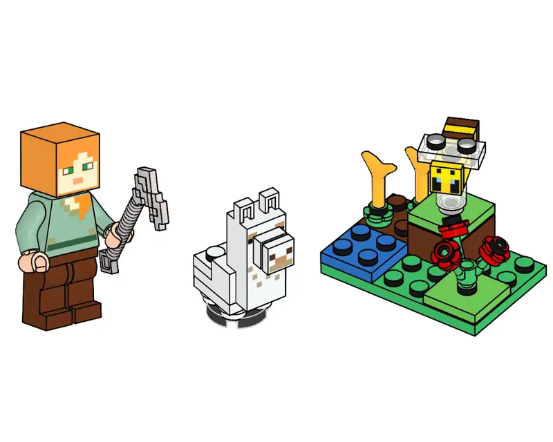 LEGO 662308 Alex, Baby Llama and Bee