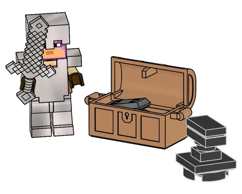 LEGO 662309 Rycerz ze skrzynią i kowadłem