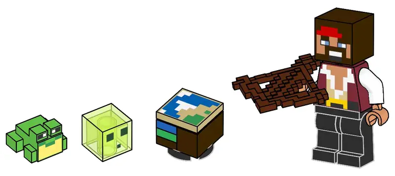 LEGO 662513 Pirat z żabą, szlamem i stołem kartograficznym