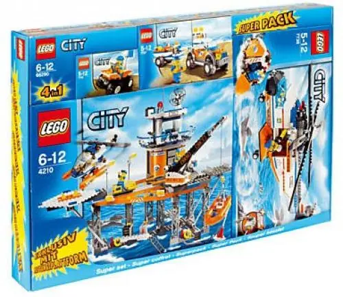 LEGO 66290 LEGO City Superpakiet Straż Przybrzeżna 4 w 1