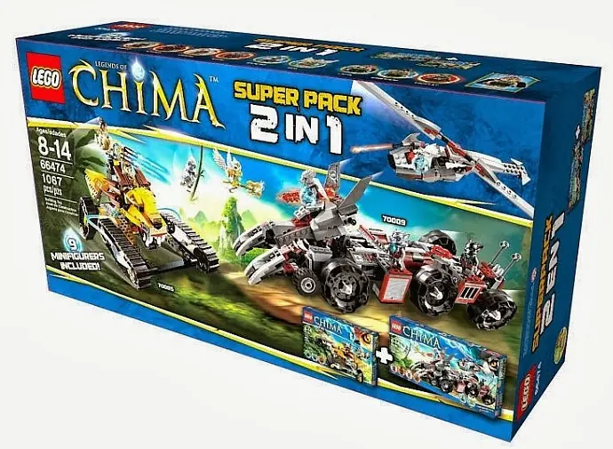 LEGO 66474 Legends of Chima Super Pack 2 in 1