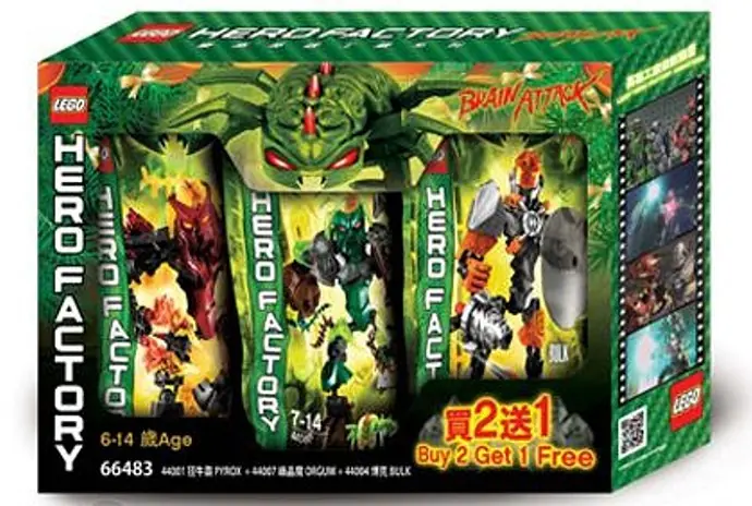 LEGO 66483 LEGO Hero Factory Superpak Atak mózgów 3 w 1