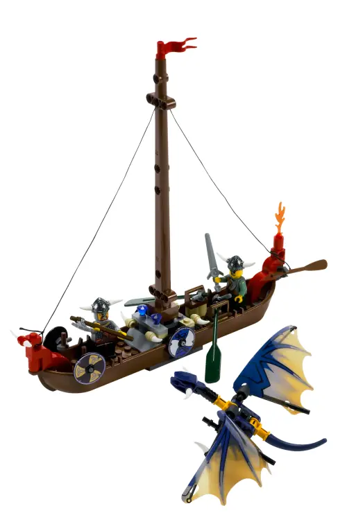 LEGO 7016 Załoga statku Wikingów w walce ze smokiem Wyvern