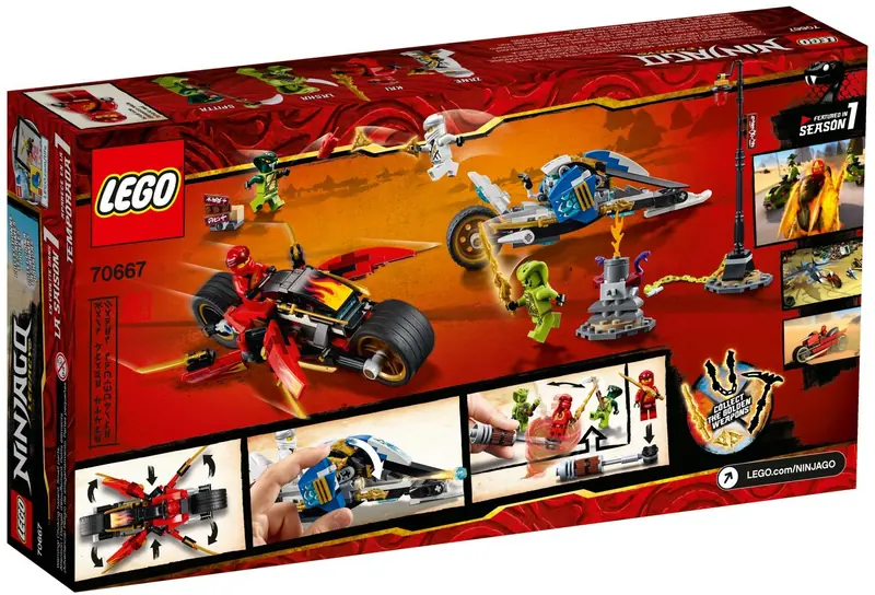 LEGO 70667 Motocykl Kaia i skuter Zane'a zdjęcie 5