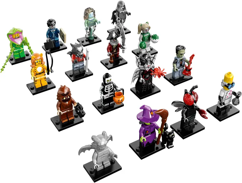 LEGO 71010 Minifigurki LEGO Seria 14 (Potwory) - Kompletna kolekcja