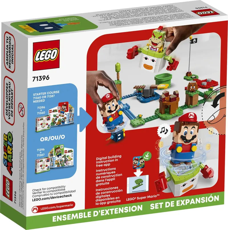 LEGO 71396 Zestaw rozszerzający Samochód klauna Bowsera Jr. zdjęcie 2