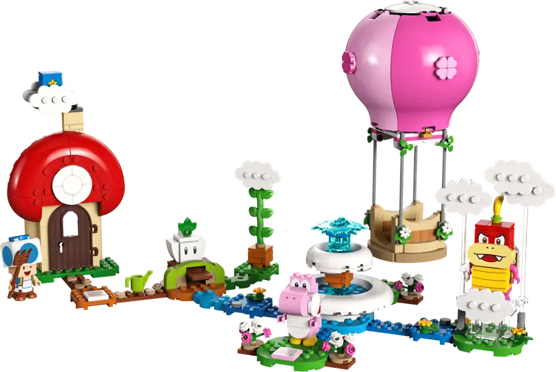 LEGO 71419 Peach – lot balonem i ogródek – zestaw rozszerzający