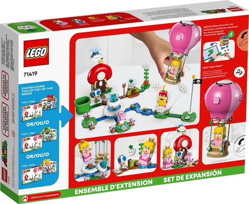 LEGO 71419 Peach – lot balonem i ogródek – zestaw rozszerzający zdjęcie 3