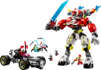 LEGO 71497 Tygrysi mech Coopera i hot rod Zero