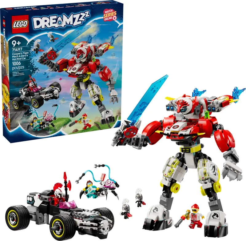 LEGO 71497 Tygrysi mech Coopera i hot rod Zero zdjęcie 3