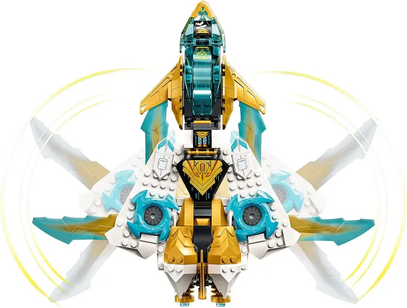 LEGO 71770 Złoty smoczy odrzutowiec Zane’a zdjęcie 4