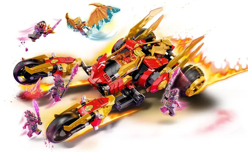 LEGO 71773 Złoty smoczy ścigacz Kaia zdjęcie 4